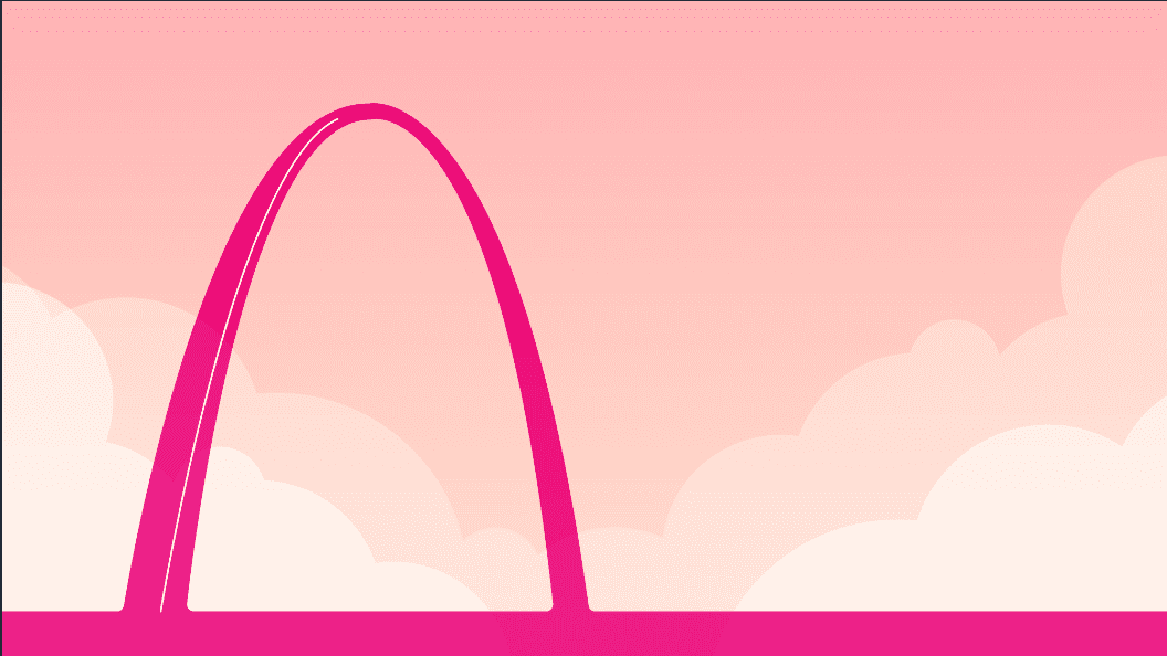 Graphic of Gateway Arch.